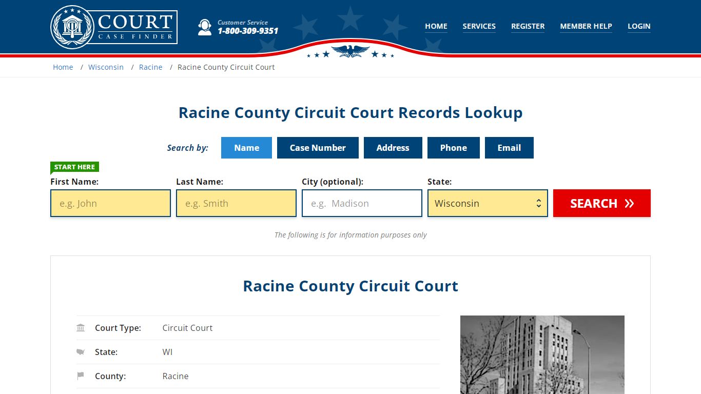 Racine County Circuit Court Records Lookup